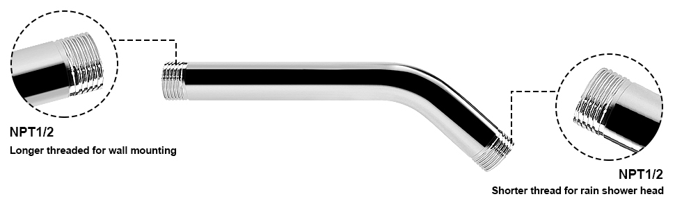 Shower Extension Extender Pipe