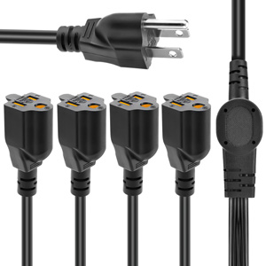 A main 3 prong plug can be divided into four shunts.