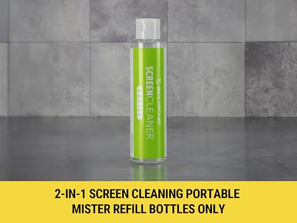 screen cleaning refill bottle