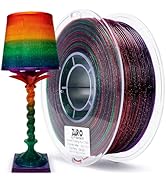 ZIRO Fast Color Changing Twinkling PLA, PLA Filament 1.75mm, Sparkle Glitter with Colorful Transl...