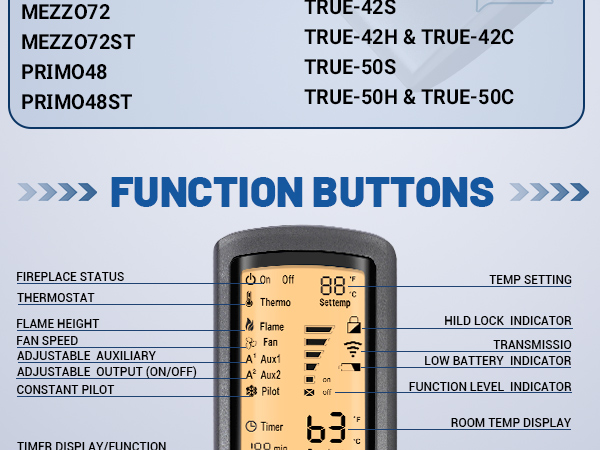 2166-330 Fireplace Remote Control Transmitter for Heat N Glo
