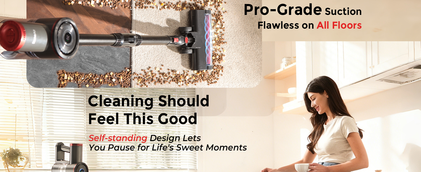 vacuum for all floor, hardwood, low-pile carpets, and tiles