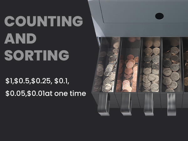 cs-610s+pro heavy duty coin sorter machine