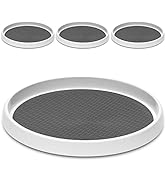 [ 4 Pack ] 12 Inch Non-Skid Turntable Lazy Susan Organizers - Spinning Rack for Cabinet, Pantry O...