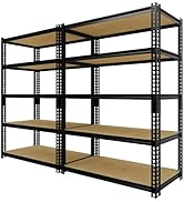 Garvee Heavy Duty Garage Storage Shelves, 5 Tier Adjustable Metal Shelving Units, 2000 LBS Capaci...
