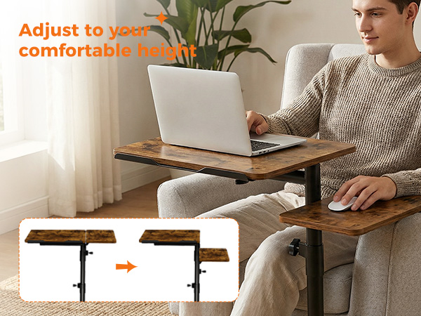 adjust to your comfortable height