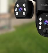 ORAXIUM Triple Lens Outdoor Wireless Security Camera