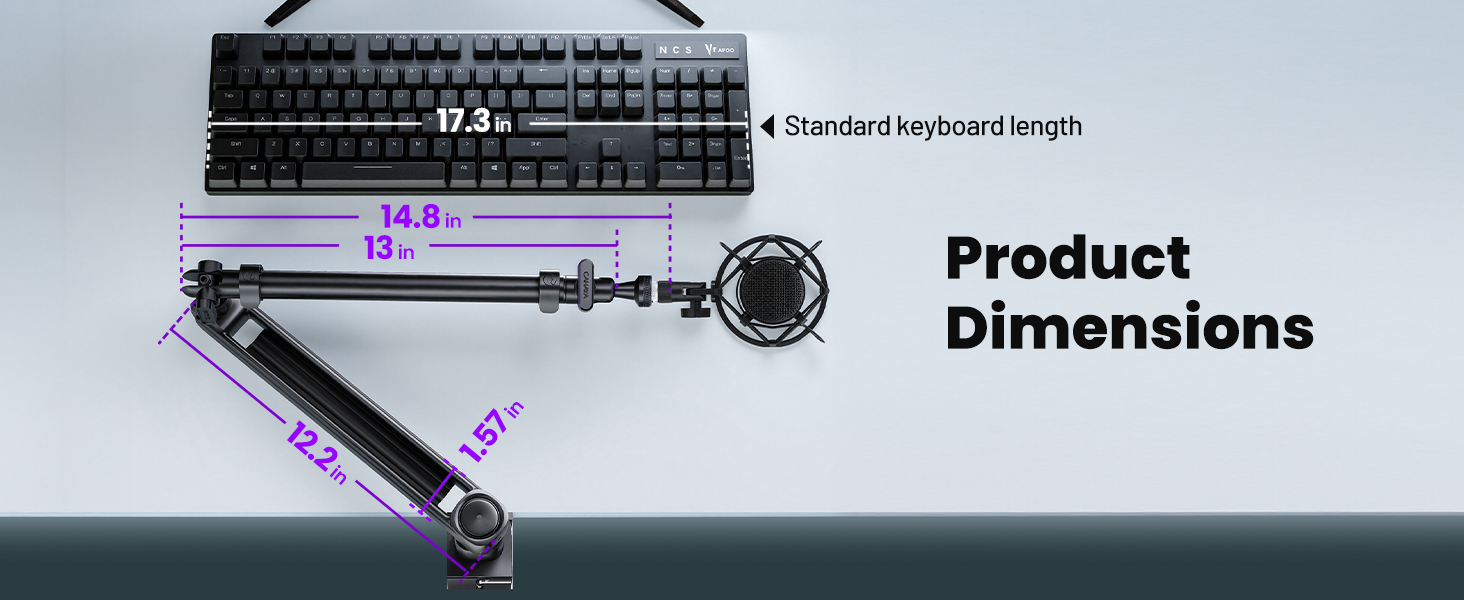 mic stand desk