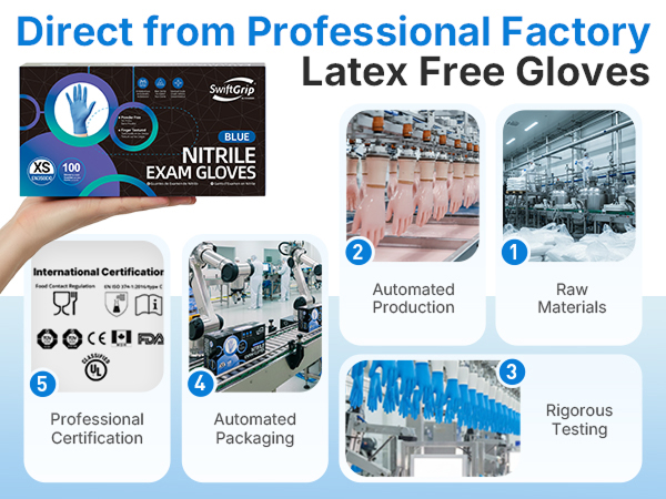 Disposable Nitrile Exam Gloves