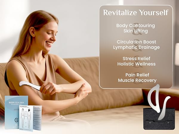 Rena Chris Stainless Steel Body Gua Sha Set