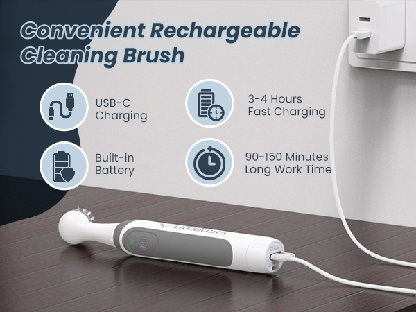 Convenient Rechargeable Cleaning Brush