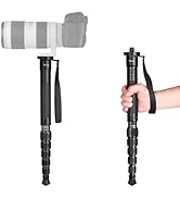 TONYBOO TC-5L 61 inch Monopod for Camera,Carbon Fiber Monopod with 6-Section Height Portable Comp...