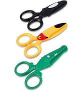Sopito 3PCS Children Safety Scissors Toddler Craft Scissors Preschool Training for Kids Cutting P...