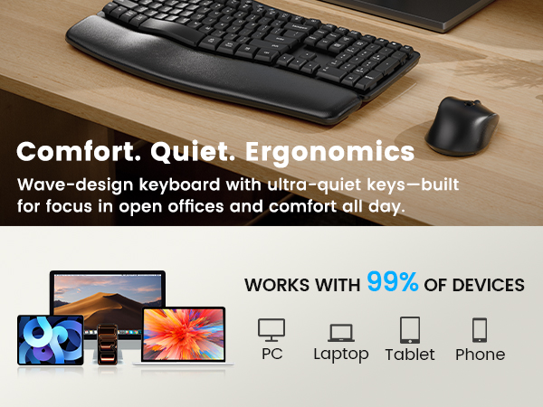 ergonomic keyboard &amp;amp; mouse