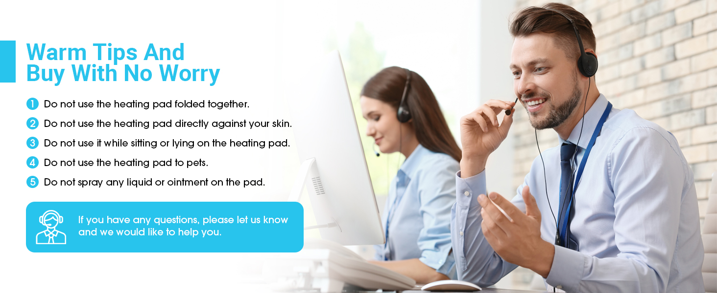 Boileau Electric Heating Pad for Back Pain and Period Cramps Relief