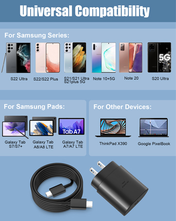 super fast charger type c samsung usb c charger fast charging block android phone charger cable