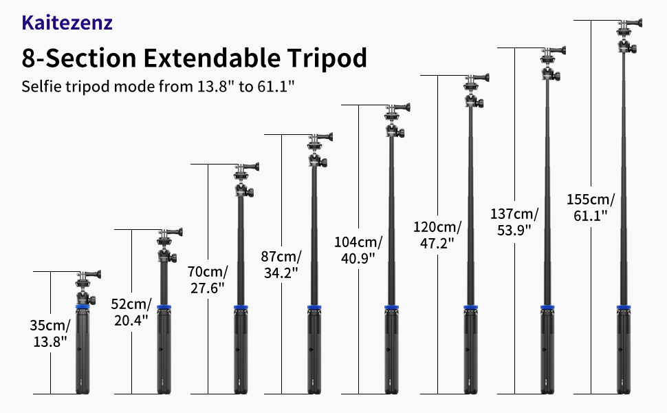 The 3-in-1 tripod can be used not only as a camera tripod 