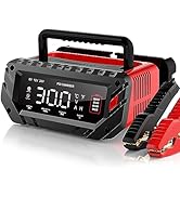 30 AMP Car Battery Charger, 6V/12V/24V Lead-Acid, Lithium, LiFePo4 Smart Battery Charger, Large S...