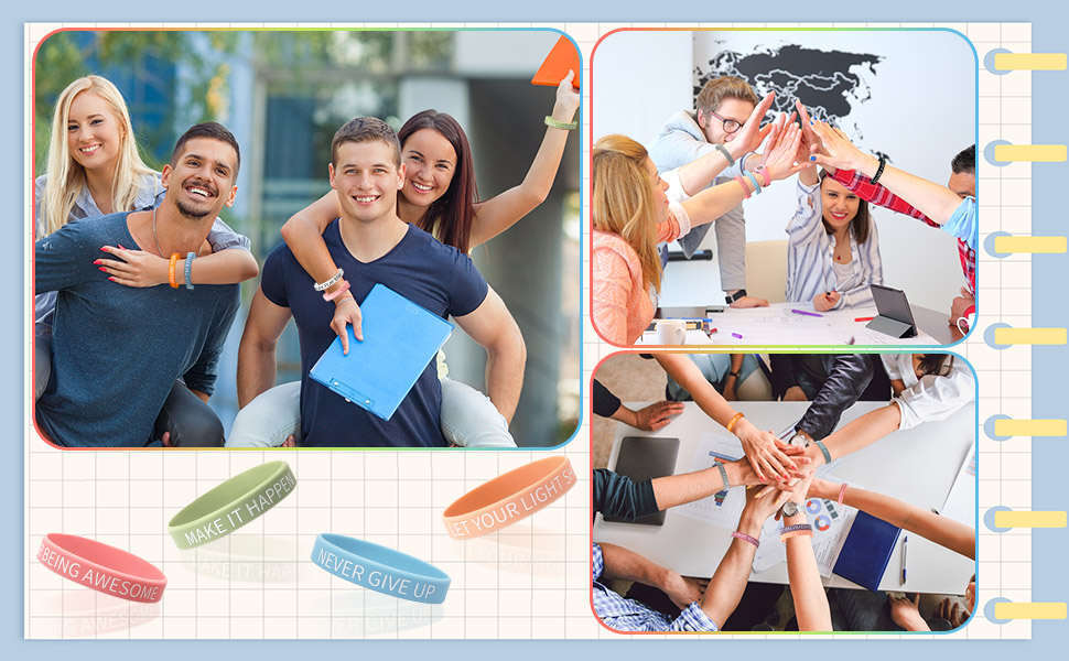 JUNEBRUSHS Inspirational Wristbands