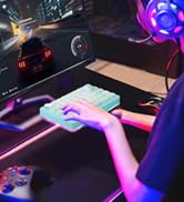 Koolertron Single-Handed Macro Mechanical Keyboard, RGB LED Backlit Portable Mini One-Handed Mech...