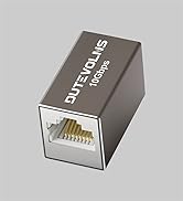 Dutevolns Ethernet Coupler 10Gbps, Expansion Adapter with Aluminum Alloy Shell, Female to Female ...