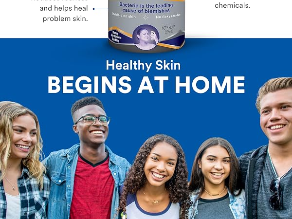 SkinSmart Antimicrobial Facial Cleanser For Acne, Targets Bacteria For Active Teenage Athletes