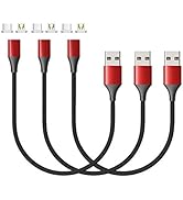 NetDot Magnetic Charging Cable, Gen10 Nylon Braided 2-in-1 Magnetic Phone Charger Compatible with...