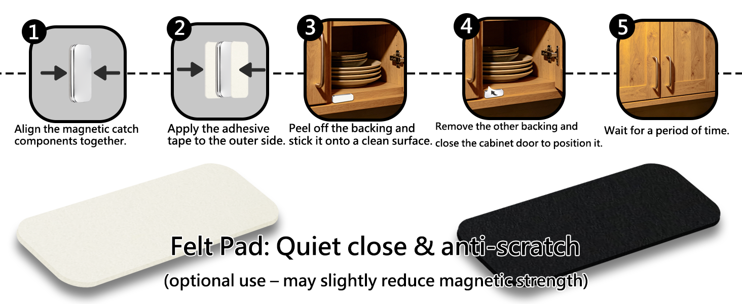Magnetic Cabinet Door Catch A+3