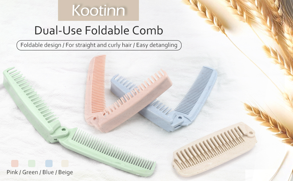 EUAL-USE FOLDABLE COMB