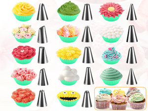 piping bags and tips set