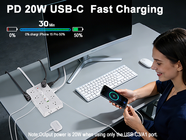 PD 20W USB-C Fast Charging