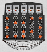 Low Post Lineup | Wall Mounted Giant Basketball 4 In A Row w/ 5+ Games | Basketbal...