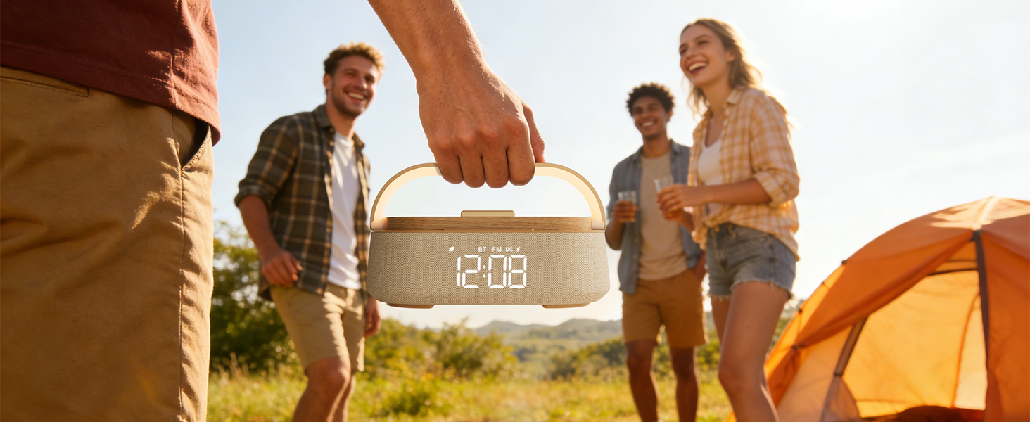 alarm clock with Bluetooth speaker