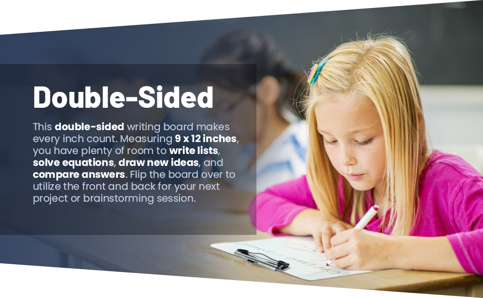 Dry Erase Classroom Pack WhiteBoards Clipboard