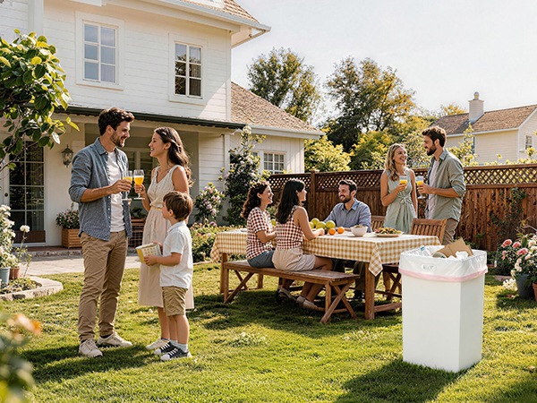 disposable trash cans for parties