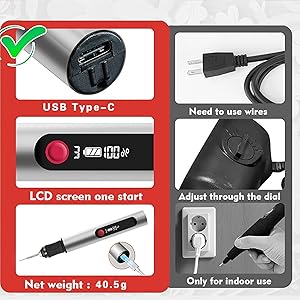 Cordless Electric Engraving Penfor Artists