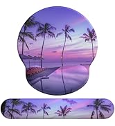 eulps Mouse Pad Wrist Support, Ergonomic Memory Foam Keyboard Wrist Pad & Gel Wrist Rest Set for ...