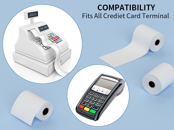thermal paper credit card paper rolls 