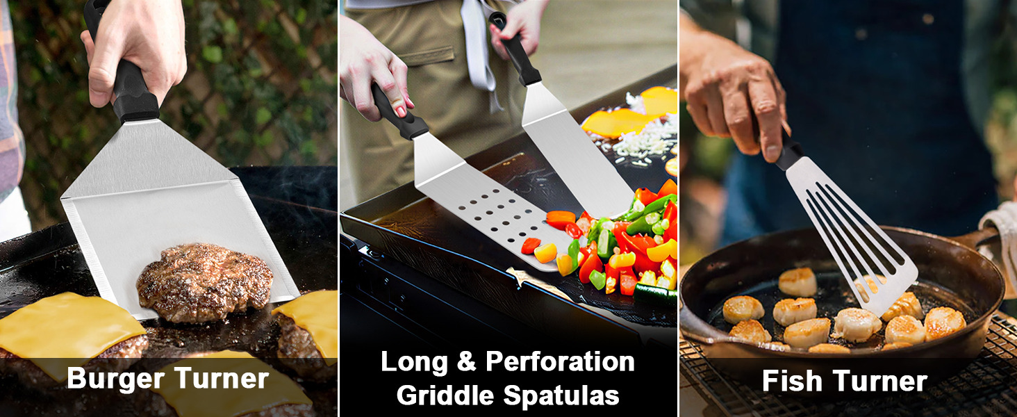 griddle accessories kit for blackstone flattop spatula smash burger press 35Pcs basting cover