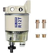 CARMOCAR Marine Fuel Water Separator/Diesel Fuel Filter/Water Separator for R12T MARINE SPIN-ON H...