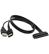 SinLoon 2.5'' Hard Disk Drive SATA 22Pin to eSATA Data USB Powered Cable Adapter for Optimized fo...