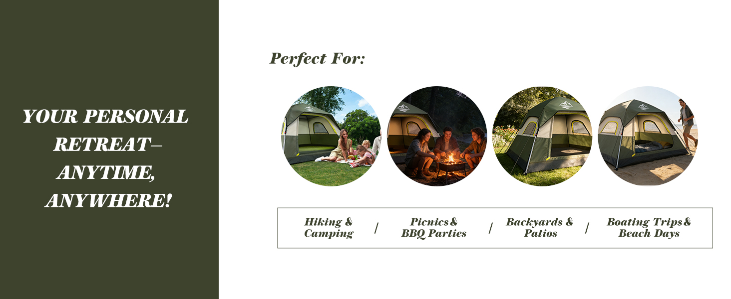 4 person pop up tent