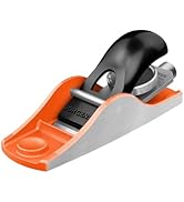JORGENSEN 5-1/4" Wood Planer, Hand Planer for Woodworking, Low Angle Block Plane, Small Hand Plan...