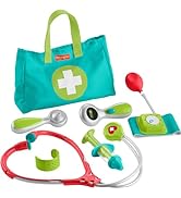 Fisher-Price Preschool Pretend Play Medical Kit 7-Piece Doctor Bag Dress Up Toys for Kids Ages 3+...