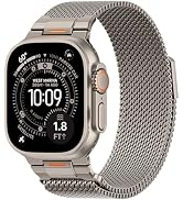 BXUXOHS Milanese Loop- Compatible with Apple Watch Ultra 3 2 1 Band for Men 49mm 46mm 45mm 44mm 4...