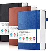 FOCUS DAY 3 Pack Journal Notebook, 320 Pages A5 Lined Notebook Journal Set for Work Writing, Hard...