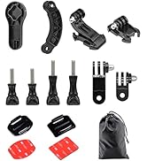 Haoyou Helmet Sticky Attachment Kit Compatible with Gopro Hero 12 11 10 9 8 7 Helmet Adhesive Mou...