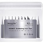 HANGLIFE 900M Soldering Iron Tips with Tip Holder for Hakko, Yihua, Atten, Quick, Ryobi, and More...