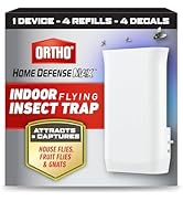 Ortho Home Defense Max Indoor Flying Insect Trap - Light Sticky Trap for House Flies, Fruit Flies...