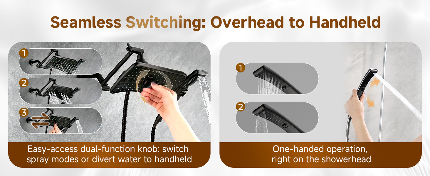 shower head with handheld